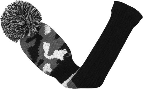 Scott Edward Scottish Style Golf Club Cover with a Pom Pom Set of 3 Fits Well Driver(460cc) Fairway Wood and Hybrid(UT) with Rotating Club Number Tags for Male/Female Golfers (Blue White Black) in Kuwait