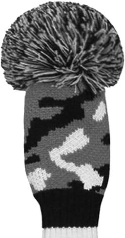 Scott Edward Scottish Style Golf Club Cover with a Pom Pom Set of 3 Fits Well Driver(460cc) Fairway Wood and Hybrid(UT) with Rotating Club Number Tags for Male/Female Golfers (Blue White Black) in Kuwait