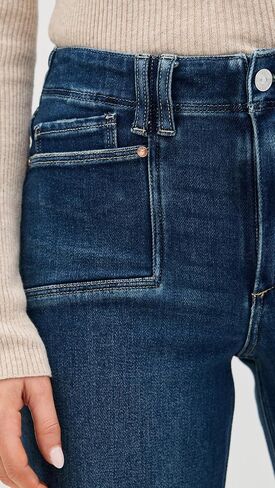 PAIGE Women's Anessa with Set in Pockets + Raw Hem Jeans in Saudi Arabia