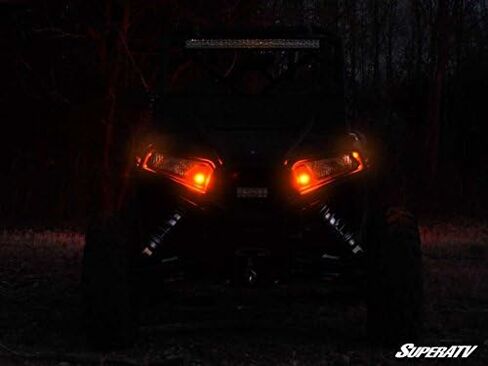 مجموعة إشارة الانعطاف SuperATV لـ Polaris General/جنرال 4 (2016+) - مفتاح دوران عمود التوجيه والقرن المرفق! - التوصيل والتشغيل لسهولة التركيب in Kuwait