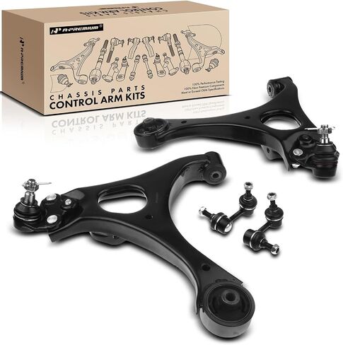 A-Premium Set of 4, Front Lower Control Arm, Sway Bar Link, Compatible with Honda Civic 2006-2011 & Acura CSX 2006-2011 in Saudi Arabia