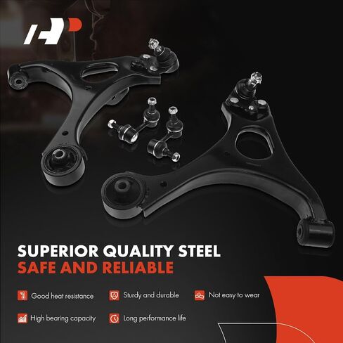 A-Premium Set of 4, Front Lower Control Arm, Sway Bar Link, Compatible with Honda Civic 2006-2011 & Acura CSX 2006-2011 in Saudi Arabia