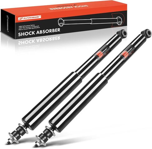 A-Premium Rear Pair (2) Gas Shock Strut Absorbers Compatible with Chevrolet Camaro Ford Pontiac Buick Lincoln Mercury Oldsmobile AMC Datsun, Driver and Passenger Side in Saudi Arabia