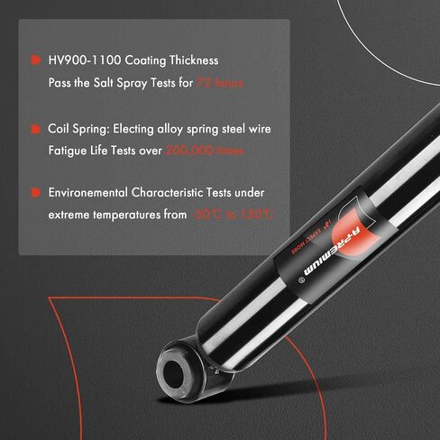 A-Premium Rear Pair (2) Gas Shock Strut Absorbers Compatible with Chevrolet Camaro Ford Pontiac Buick Lincoln Mercury Oldsmobile AMC Datsun, Driver and Passenger Side in Saudi Arabia