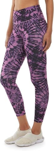 Danskin Ladies' Super Soft 7/8 Legging, (Small, Navy Wash Prınt) in Kuwait