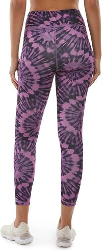 Danskin Ladies' Super Soft 7/8 Legging, (Small, Navy Wash Prınt) in Kuwait