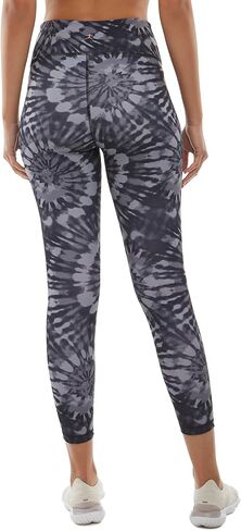 Danskin Ladies' Super Soft 7/8 Legging, (Small, Navy Wash Prınt) in Kuwait