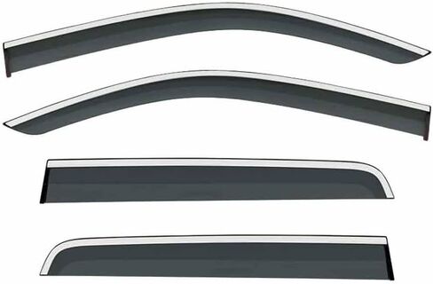 Car Windshield Rain Guards for VW Amarok MK1 2010-2021, Front Rear Window Wind Deflectors Visors Waterproof Deflector Windows Exterior Accessories in Saudi Arabia