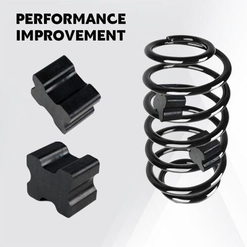 4PCS Coil Spring Spacer Kit, Suspension Lift Kit, Coil Spacers for 1" to 1.5" Coil Spring Lift, Universal Heavy Duty Rubber Front Coil Spring Booster Kit Car Accessories for Most Cars in Saudi Arabia