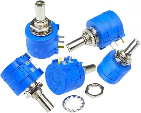 10PCS 3590S Multiturn Potentiometer 500 1K 2K 5K 10K 20K 50K 100K ohm Potentiometer Adjustable Resistor 3590 102 202 502 103(20K Ohm) in Saudi Arabia