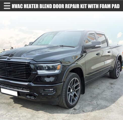 استبدال طقم إصلاح الباب Motoforti Blend، لسيارة Dodge Ram 1500 2500 3500، بلاستيك، رقم 5073956AA، أسود، مجموعة واحدة in Kuwait