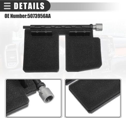 استبدال طقم إصلاح الباب Motoforti Blend، لسيارة Dodge Ram 1500 2500 3500، بلاستيك، رقم 5073956AA، أسود، مجموعة واحدة in Kuwait