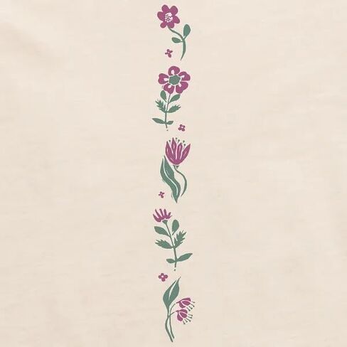 Life is Good. Women's Woodblock Floral Long Sleeve Crusher-LITE Vee, Putty White in Saudi Arabia