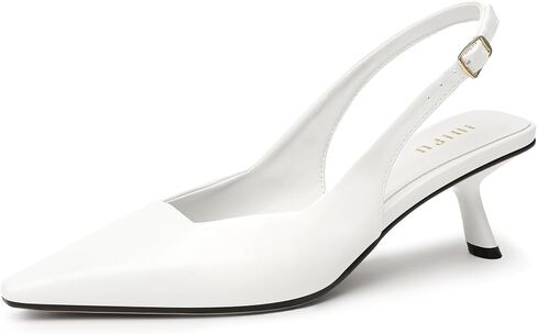 idifu in2 Slingback Low Histten Slingback مغلق في أعقاب إصبع القدم مضخات زفاف حفل زفاف حفلة موسيقية الحفلات الحذاء in Kuwait