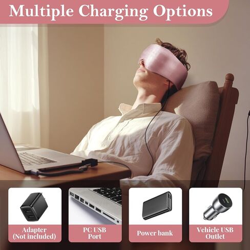 قناع عين حريري مُسخن، وسادة تسخين كهربائية للوجه بسلك USB لتخفيف ضغط الجيوب الأنفية، ضغط دافئ للعين للعيون الجافة، صداع العين والتوتر مع 3 إعدادات لدرجة الحرارة وإيقاف تلقائي لمدة 30 دقيقة، أخضر الغابة in Saudi Arabia