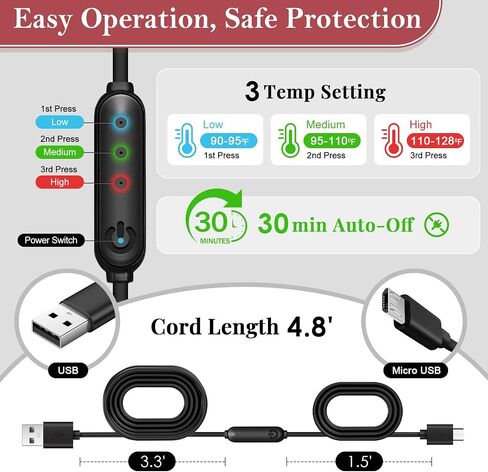 Silk Sinus Pressure Relief Mask, USB Corded Warm Compress for Sinusitis, Tension Headache & Migraine Treatment with 3 Temp Settings & 30-Min Auto Off Black in Saudi Arabia