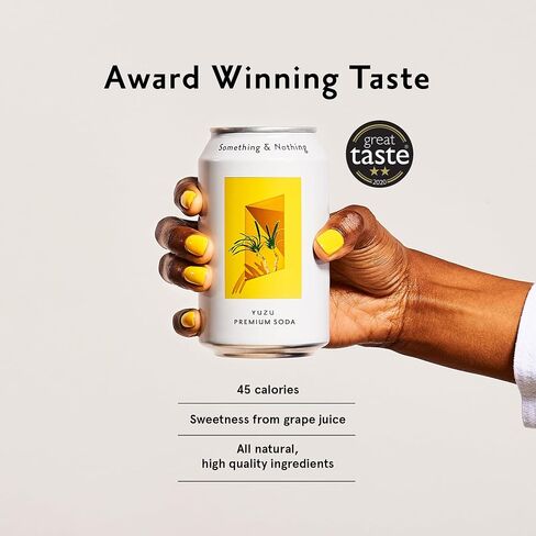 Something & Nothing Hibiscus & Rose Flavoured Sparkling Water | Lightly Carbonated, Full Flavoured with Added Grape & Lemon Juice | Vegan & Low Calorie Soda | 12 Fl Oz Cans (Pack of 12) in Saudi Arabia