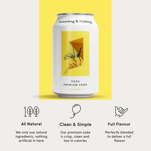 Something & Nothing Hibiscus & Rose Flavoured Sparkling Water | Lightly Carbonated, Full Flavoured with Added Grape & Lemon Juice | Vegan & Low Calorie Soda | 12 Fl Oz Cans (Pack of 12) in Saudi Arabia