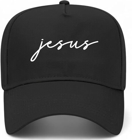 Jesus Cursive Vintage Trucker Hat | Premium Adjustable Snapback Baseball Hat for Men & Women in Saudi Arabia