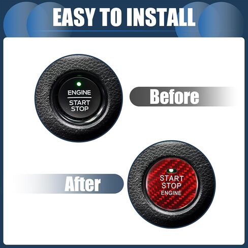 Engine Start Stop Button Cover, Front Ignition Starter Switch Sticker for Mazda 3 Black, 1 Pc in Saudi Arabia
