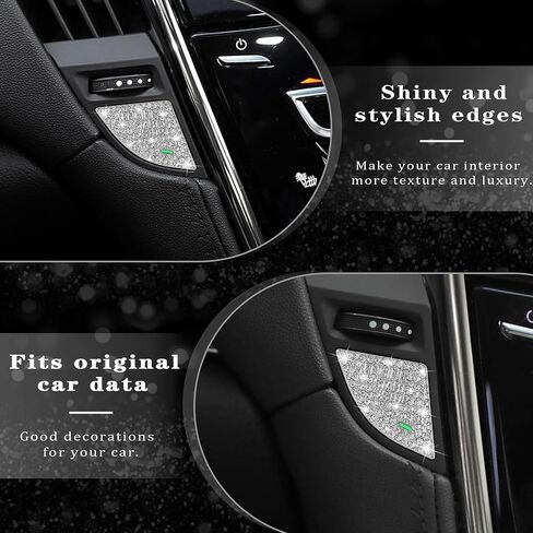 TOMALL Bling Car Engine Start Stop Button Cover Compatible with Cadillac ATS ATS-L 2013-2019 Diamond Push Start Stop Button Cover Bling Engine Ignition Ring Sparkly Surrounding Trim Accessory for Car in Saudi Arabia