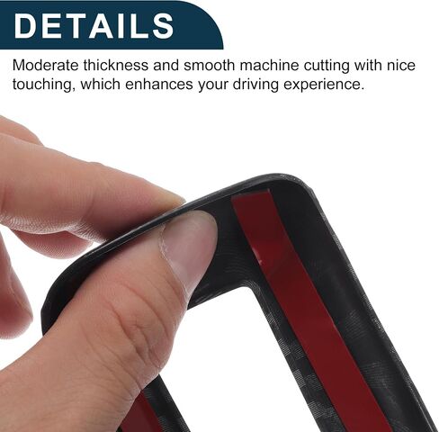 ABS Gear Shift Knob Button Cover for Mitsubishi Outlander 2022 2023 2024 Carbon Fiber Black in Saudi Arabia