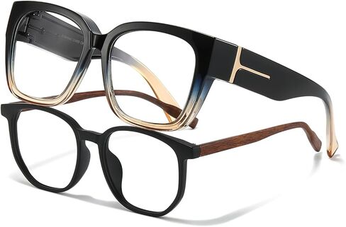 VIEWBETTER Fit Over Anti 99.99% Blue Light Glasses for Women, Oversized Anti-Blue Blocking Computer Gaming Screen Eyeglasses in Kuwait