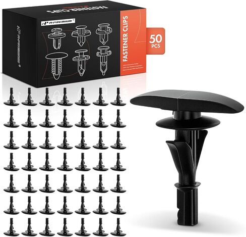 A-Premium 50 PCS Nylon Weatherstrip Car Retainer Fastener Push Pin Clips Compatible with Ford F-150 F-150 Heritage Lightning F-250 Super Duty F-350 F-550 F-600 Super Duty Explorer Escape - for 4mm in Saudi Arabia