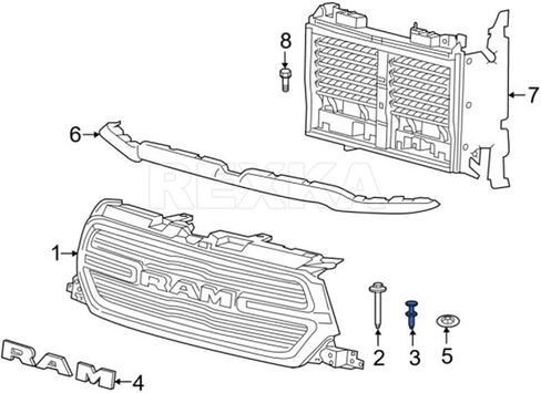 Rexka 30pcs Fender Liner Wheelhouse Liner Bumper Push Tpye Retainer Pin Clips Compatible with GM 11589289 Chrysler 6508863AA Jeep Ram Buick Cadillac Chevrolet GMC Hummer Pontiac Saturn Chrysler Dodge in Saudi Arabia