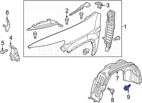 Rexka 30pcs Fender Liner Wheelhouse Liner Bumper Push Tpye Retainer Pin Clips Compatible with GM 11589289 Chrysler 6508863AA Jeep Ram Buick Cadillac Chevrolet GMC Hummer Pontiac Saturn Chrysler Dodge in Saudi Arabia