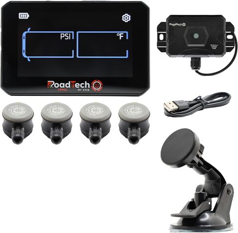 RoadTech TPMS Kit 4 Flow Through - نظام مراقبة ضغط الإطارات للمركبات الترفيهية والمقطورات ومركبات السحب in Kuwait