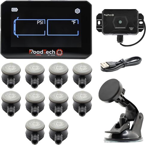 RoadTech TPMS Kit 4 Flow Through - نظام مراقبة ضغط الإطارات للمركبات الترفيهية والمقطورات ومركبات السحب in Kuwait