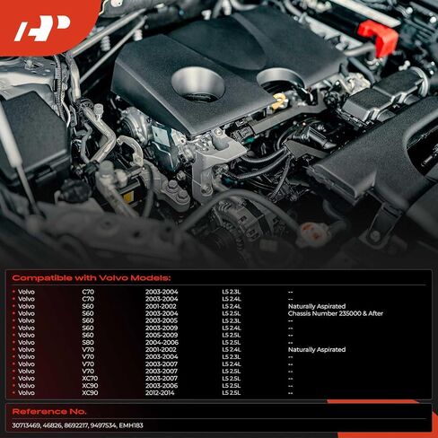 خرطوم تهوية علبة المرافق للمحرك A-Premium متوافق مع فولفو XC90 2003-2006/2012-2014، S60 2001-2009، XC70 2003-2007، S80 2004-2006، C70 2003-2004، V70 2001-2007 in Saudi Arabia