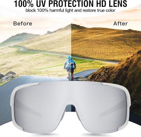 DUCO Cycling Sunglasses for Men UV400 Protection Sports Driving Fishing Mountain Bike Shades DC0025 in Saudi Arabia