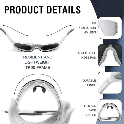 DUCO Cycling Sunglasses for Men UV400 Protection Sports Driving Fishing Mountain Bike Shades DC0025 in Saudi Arabia