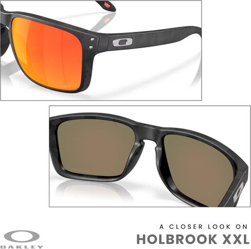 نظارات شمسية مستطيلة الشكل من أوكلي OO9487 Holbrook Xxl للرجال والنساء + حزمة مع مجموعة نظارات مجانية من Designer iWear in Saudi Arabia