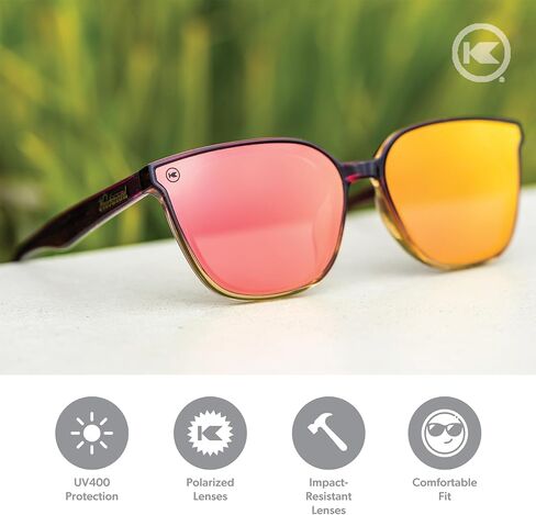 نظارات شمسية مستقطبة من Knockaround Cloud Catchers للرجال والنساء - عدسات مقاومة للصدمات مع حماية كاملة من الأشعة فوق البنفسجية 400 in Kuwait