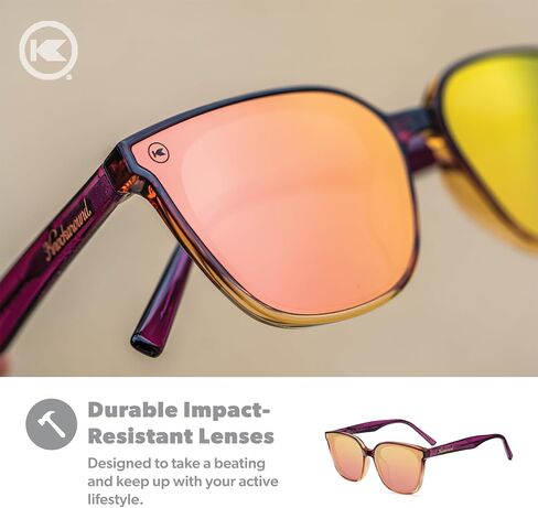 نظارات شمسية مستقطبة من Knockaround Cloud Catchers للرجال والنساء - عدسات مقاومة للصدمات مع حماية كاملة من الأشعة فوق البنفسجية 400 in Kuwait