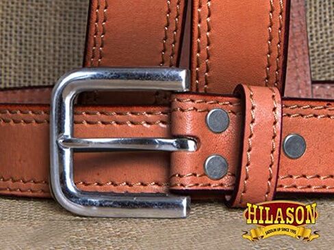 HILASON Western Genuine Leather Belt for Men Women Cowboy Cowgirl Handmade Unisex Full Grain Heavy Duty Tooled Jeans in Saudi Arabia