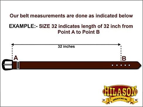 HILASON Western Genuine Leather Belt for Men Women Cowboy Cowgirl Handmade Unisex Full Grain Heavy Duty Tooled Jeans in Saudi Arabia