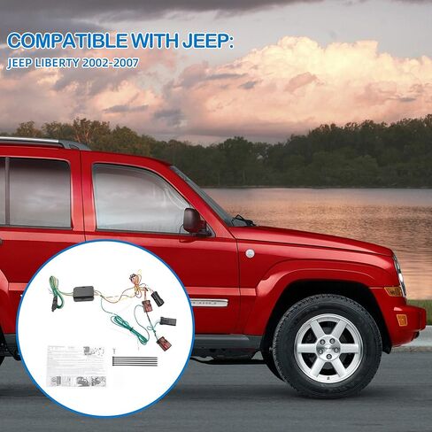 مجموعة أسلاك المقطورة ذات 4 دبابيس 55382 متوافقة مع جيب ليبرتي 2002-2007 in Kuwait