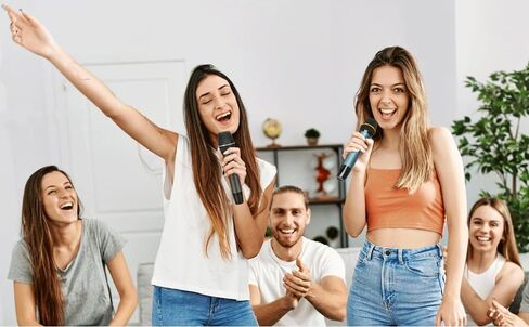 ميكروفون لاسلكي فقط لإدخال الميكروفون، ميكروفون متعدد الأغراض محمول باليد UHF مع جهاز استقبال قابل لإعادة الشحن (يعمل 4 ساعات) نطاق 114 قدم لمضخم الصوت وخلاط مكبر الصوت كاريوكي الكنيسة خطاب حفل زفاف الغناء in Kuwait