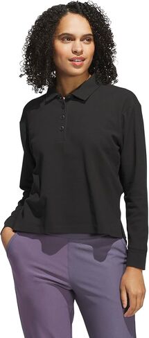 adidas Women's Beyond Long Sleeve Loose Polo Shirt in Saudi Arabia