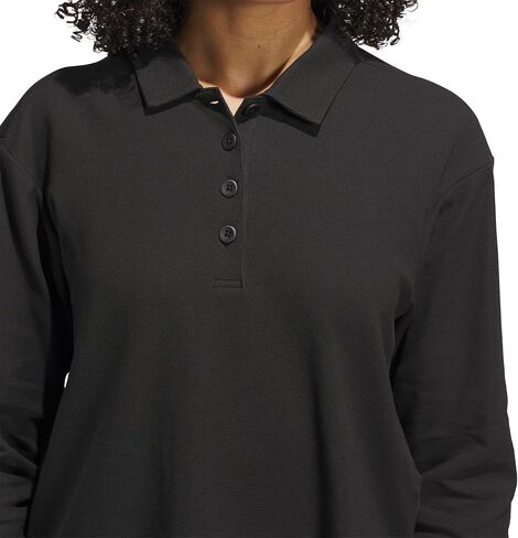 adidas Women's Beyond Long Sleeve Loose Polo Shirt in Saudi Arabia