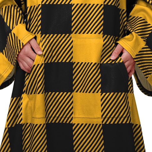 FOCO Cleveland Browns NFL Buffalo Plaid Oversized Wearable Throw Blanket - 48" x 71" in Saudi Arabia