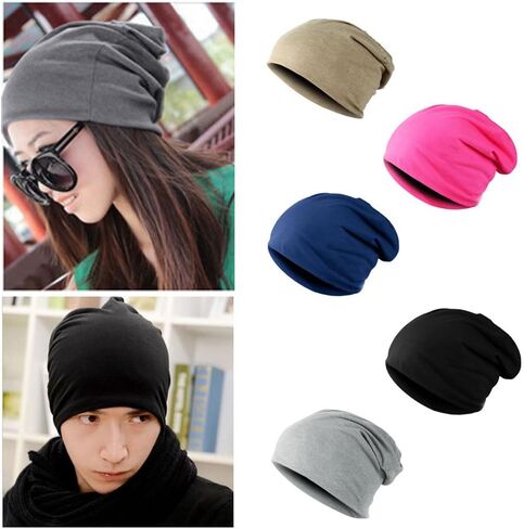 Fashion Hip-Hop Hat Soft Lightweight Running Beanie Adult Colorful Beanies Hats Cap for Men Women Winter Autumn Cap Stretchy in Saudi Arabia