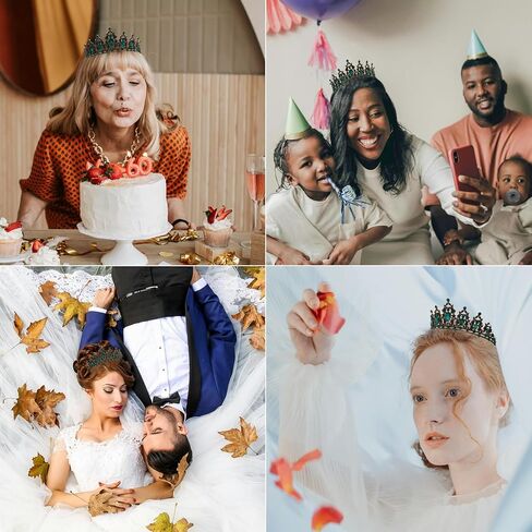 تاج الأميرة الأزرق - عصابة رأس كريستال كوينسيانيرا تيارا للنساء in Kuwait