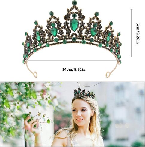 تاج الأميرة الأزرق - عصابة رأس كريستال كوينسيانيرا تيارا للنساء in Kuwait