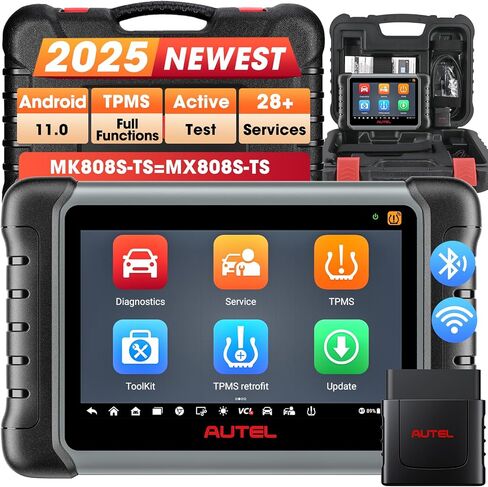 Autel MaxiCOM MK808S-TS Scanner, 2024 Complete TPMS Check/Activate/Relearn Tool, Same as MX808S-TS MK808Z-TS, 28+Service, BT Full System Scan,Bidirectional, FCA AutoAuth,Upgrade of MK808BT PRO MK808S in Saudi Arabia