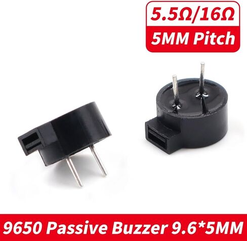 10Pcs Passive Electronic Buzzer 9.6 * 5.0MM 5.5ohm 16 Ohms 9650 Side Sound Hole Electronic Magnetic Buzzer HC9650(10pcs 9650 16ohm) in Saudi Arabia